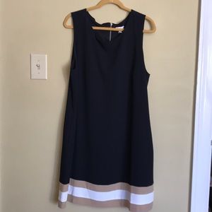 Black color block dress new with tags